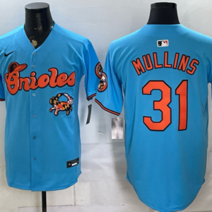 Baltimore Orioles x Crab 31 Mullins Blue Men Jersey