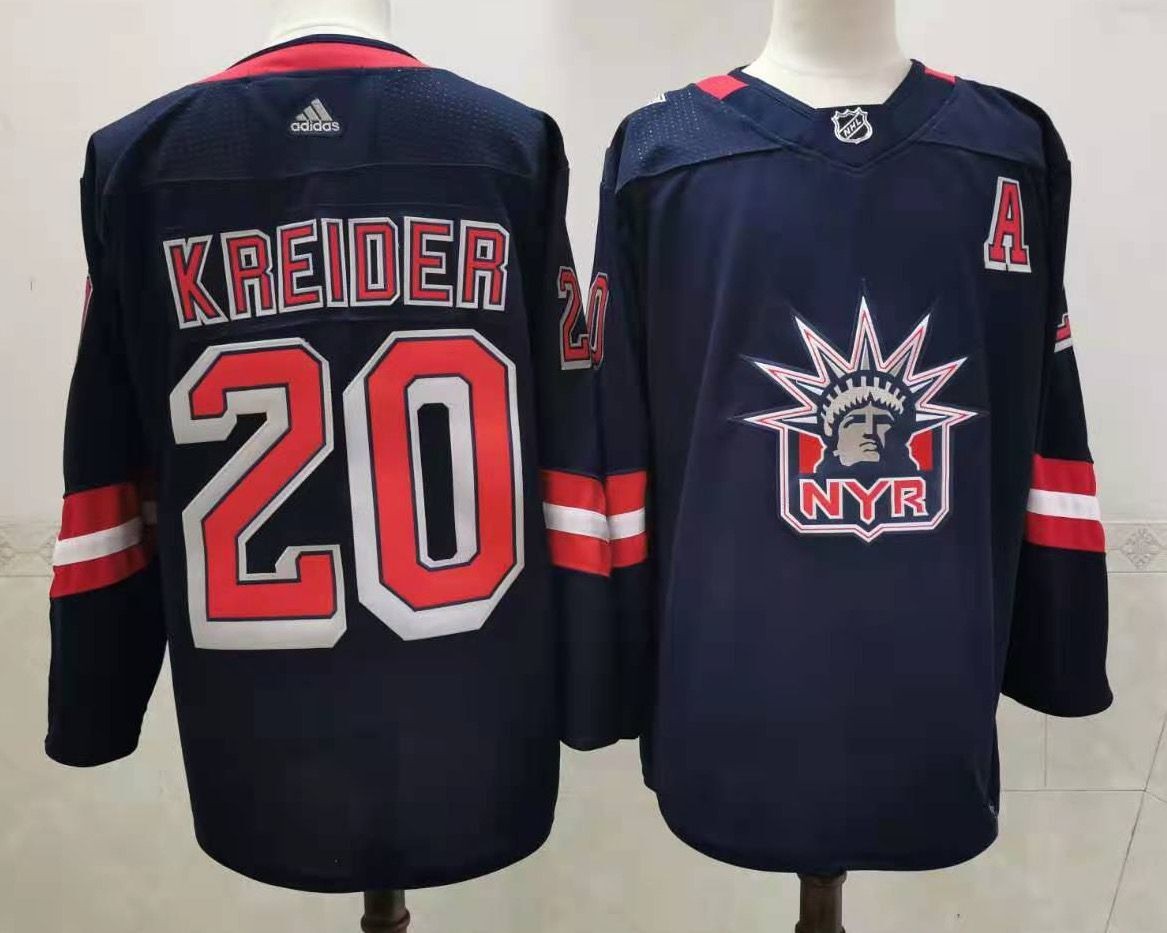 Rangers 20 Chris Kreider 2020 New Men Jersey