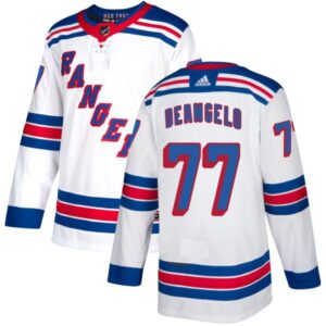Rangers 77 Anthony DeAngelo White Men Jersey