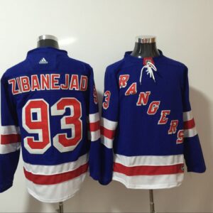Rangers 93 Mika Zibanejad Blue Men Jersey