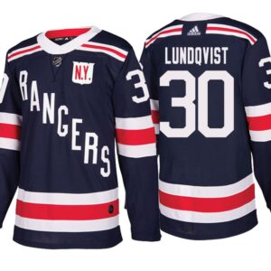 Rangers 30 Henrik Lundqvist Navy 2018 Winter Classic Men Jersey