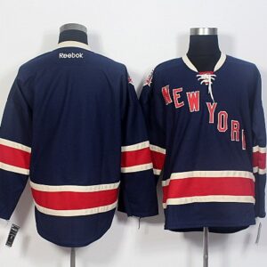 Rangers Blank Navy Blue Men Jersey