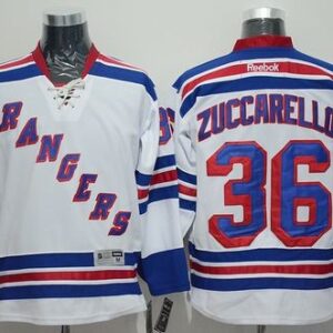 Rangers 36 Mats Zuccarello White Road Men Jersey