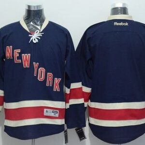 Rangers Blank Navy Blue Men Jersey