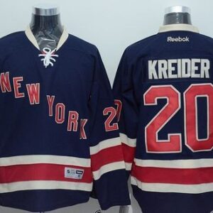Rangers 20 Chris Kreider Dark Blue 85TH Anniversary Third Men Jersey