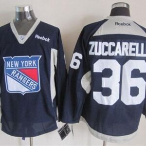Rangers 36 Mats Zuccarello Navy Blue Practice Men Jersey