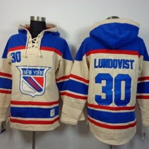 Rangers 30 Henrik Lundqvist Cream Men Sweatshirt