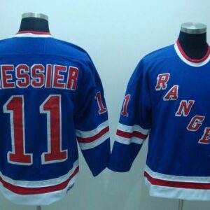Rangers 11 Mark Messier Blue CCM Throwback Men Jersey