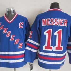 Rangers 11 Mark Messier Blue CCM Heroes of Alumni Men Jersey