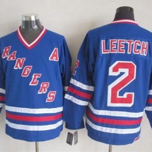 Rangers 2 Brian Leetch Blue CCM Heroes of Alumni Men Jersey