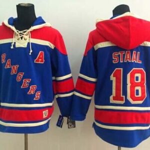 Rangers 18 Marc Staal Blue Men Sweatshirt