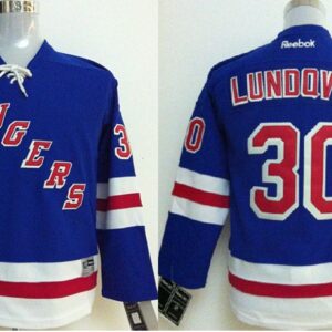 Rangers 30 Henrik Lundqvist Blue Youth Jersey