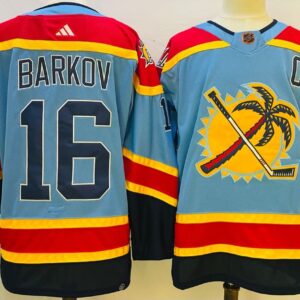 Panthers 16 Aleksander Barkov Blue 2022-23 Retro Adidad Men Jersey