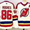 Devils 86 Jack Hughes White New Men Jersey