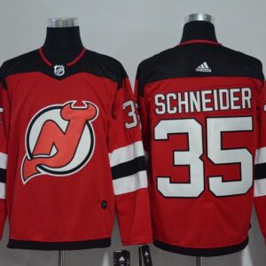 Devils 35 Cory Schneider Red Men Jersey