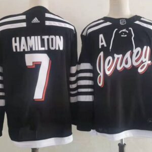 Devils 7 Hamilton Black 2022 New Men Jersey