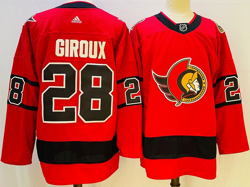Senators 28 Giroux Red Men Jersey