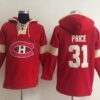 Canadiens 31 Carey Price Red Pullover Men Hoodie