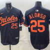 Baltimore Orioles 25 Alonso Black Cool Base Men Jersey