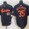 Baltimore Orioles x Crab 35 Adley Rutschman Black Men Jersey