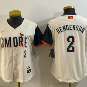 Baltimore Orioles 2 Gunnar Henderson Natural 2026 City Connect Cool Base Women Jersey
