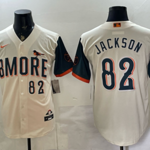 Baltimore Orioles 82 Jackson Natural 2026 City Connect Cool Base Men Jersey