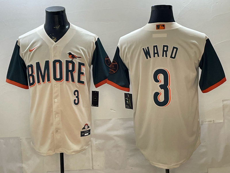 Baltimore Orioles 3 Taylor Ward Natural 2026 City Connect Cool Base Men Jersey