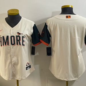 Baltimore Orioles Blank Natural 2026 City Connect Cool Base Women Jersey