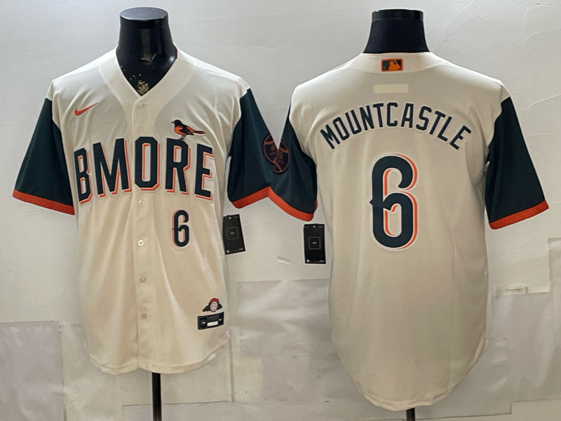 Baltimore Orioles 6 MOUNTCASTLE Natural 2026 City Connect Cool Base Men Jersey