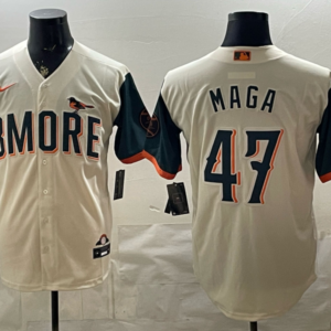 Baltimore Orioles 47 Maga Natural 2026 City Connect Cool Base Men Jersey