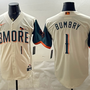 Baltimore Orioles 1 Bumbry Natural 2026 City Connect Cool Base Men Jersey