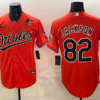 Baltimore Orioles 82 Jackson Orange Cool Base Men Jersey