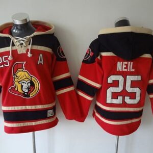 Senators 25 Chris Neil Red Men Sweatshirt