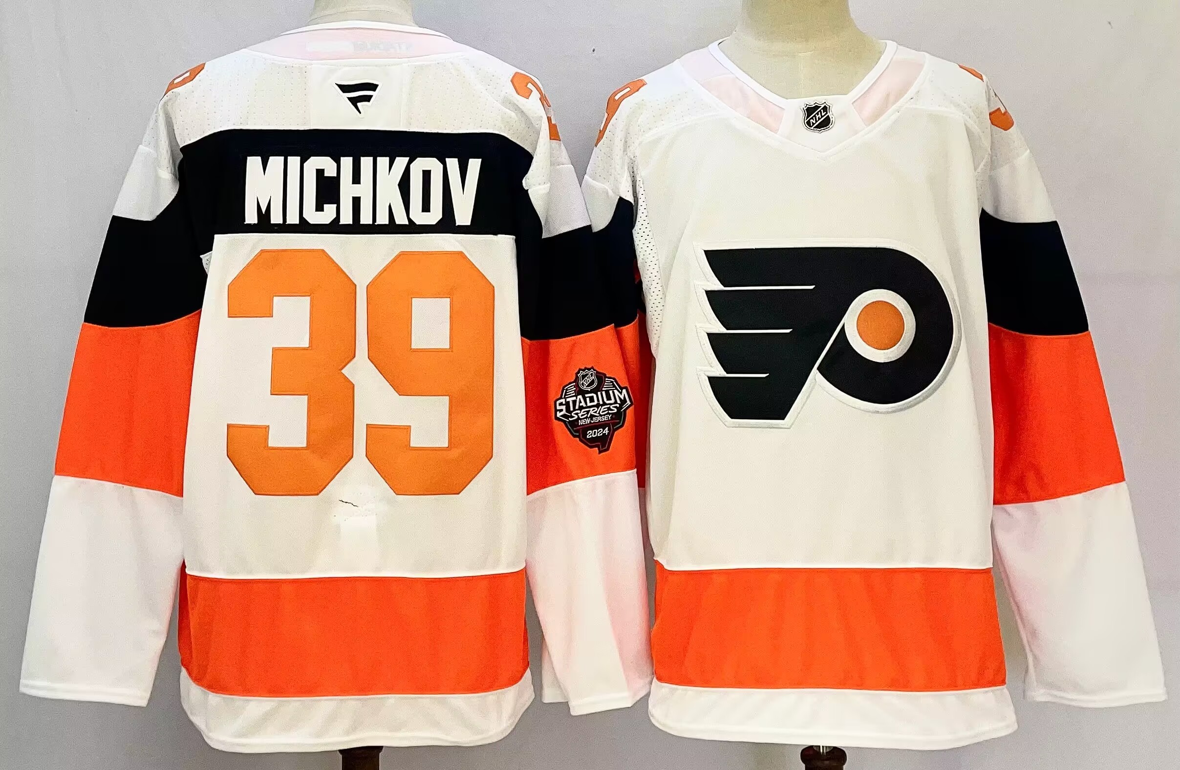 Flyers 39 Michkov White 2024 New Men Jersey