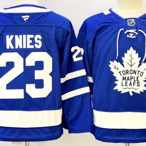 Leafs 23 Knies Blue New Youth Jersey