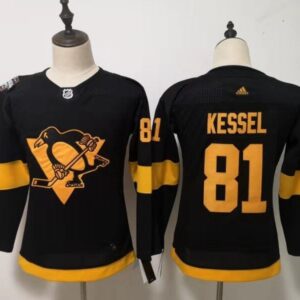 Penguins 81 Phil Kessel 2019 Stadium Series Black Women Jersey