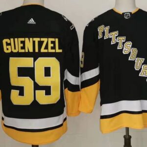 Penguins 59 Jake Guentzel Black 2022 New Men Jersey