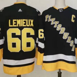 Penguins 66 Mario Lemieux Black 2022 New Men Jersey