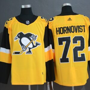 Penguins 72 Patric Hornqvist Yellow Alternate Men Jersey