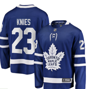 Leafs 23 Knies Blue New Men Jersey