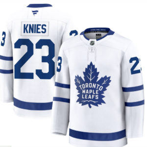 Leafs 23 Knies White New Men Jersey