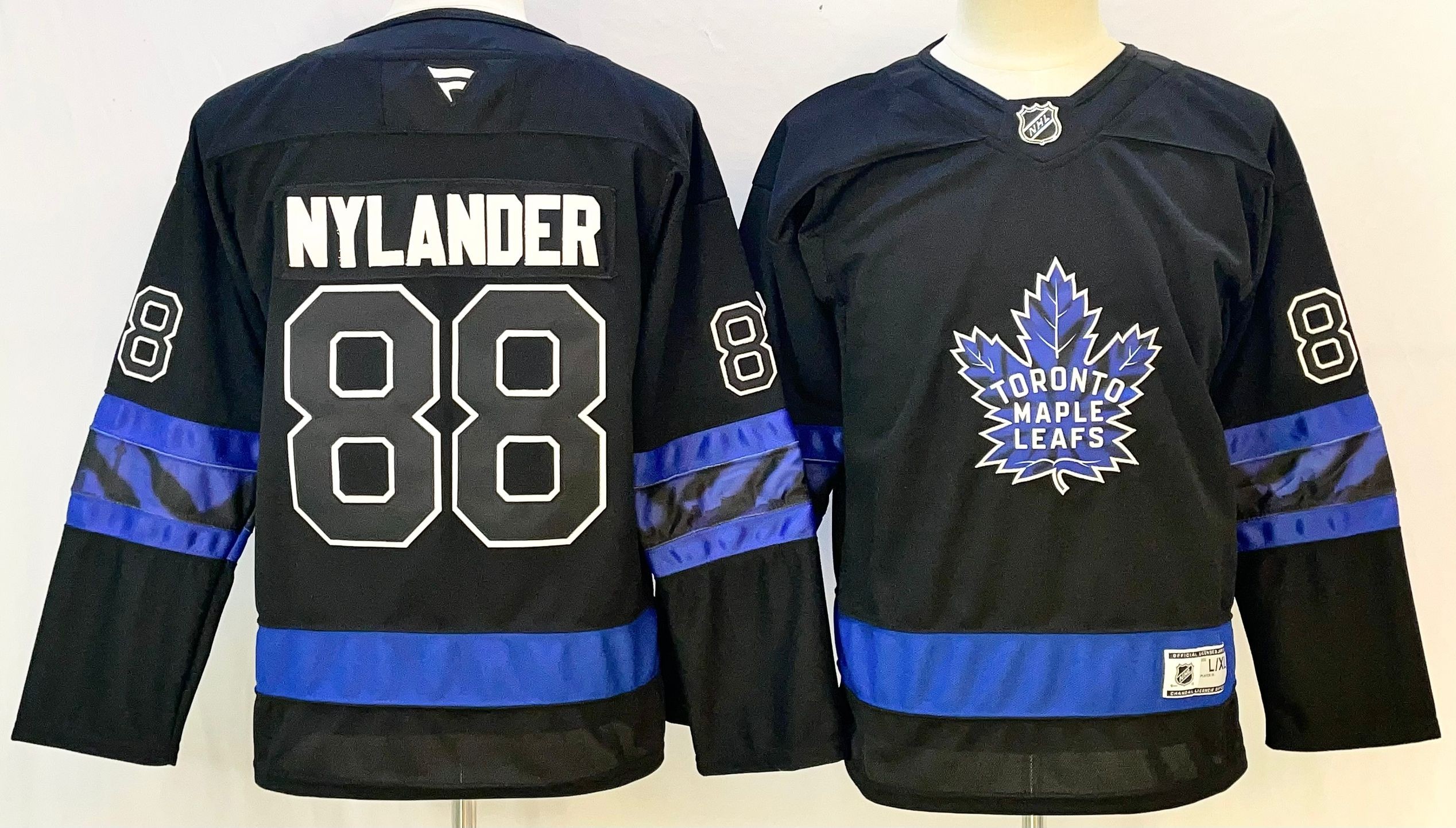 Leafs 88 William Nylander Black New Youth Jersey