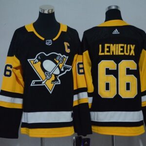 Penguins 66 Mario Lemieux Black Youth Jersey
