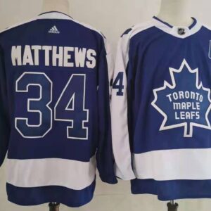 Maple Leafs 34 Auston Matthews Blue 2020 New Men Jersey