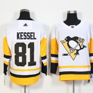 Penguins 81 Phil Kessel White Men Jersey