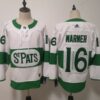 Leafs 16 Mitchell Marner White 2019 St. Patrick's Day Men Jersey