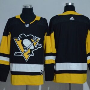Penguins Blank Black Men Jersey