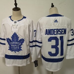 Maple Leafs 31 Frederik Andersen White Youth Jersey