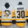Penguins 30 Matt Murray White Yellow Reebok Men Jersey