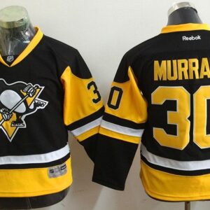 Penguins 30 Matt Murray Black Reebok Youth Jersey